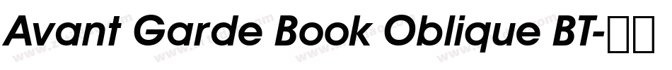 Avant Garde Book Oblique BT字体转换